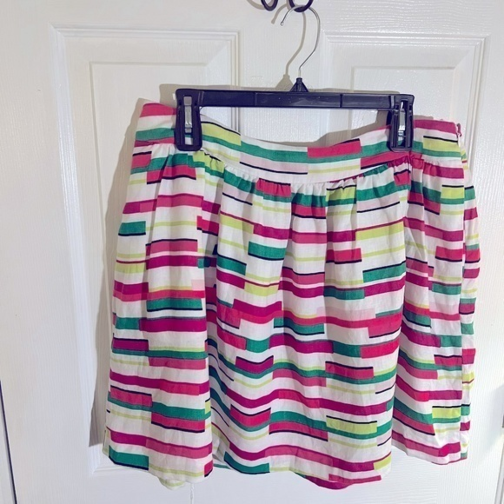 Kaari Blue Pleated Multi Colored‎ Full Skirt size 14